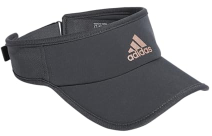 adidas Women's Superlite Performance Visor, Grey Six/Rose Gold, One Size