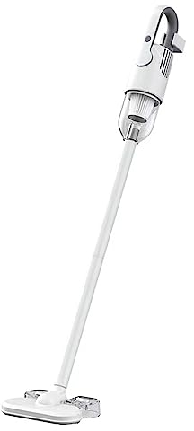silencioso ligero aspirador sin cable, potente succión de mano con cable vertical con filtro HEPA, Hi Power Motor Stick Aspirador para pelo de mascotas pisos de madera dura, alfombra