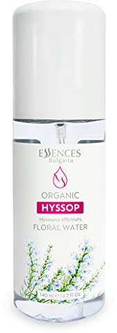 Essences Bulgaria Eau Florale d'Hysope Bio 140ml | Contre transpiration et odeurs désagréables | Cheveux brillants et forts | Peau sensible et rouge | Excellent après-rasage