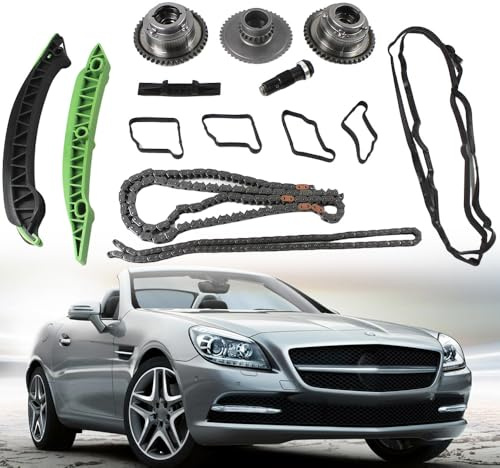 COPACHI 2710503347 M271 Engine Timing Chain Kit w/Camshaft Adjuster Compatible with Benz W203 W204 SLK250 E250 M271 C200 S212 C180 After-Market Parts 2710301163 2710503447