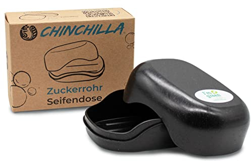 Chinchilla Portasapone in canna da zucchero, per viaggi, doccia e campeggio, vegano e riciclabili (CC-1020-1)