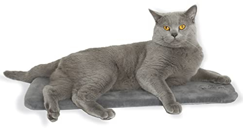 Petriumph® Katzen Fensterliege | Orthopädisches Katzenkissen und Katzenliege in einem | Katzenbett Fenster | Fensterliege für Katzen Selbstheizende Katzendecke | Katzenbett Fensterbank