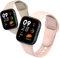LanQii 2 Pezzi Silicone Cinturino Compatibile con Xiaomi Redmi Watch 3, Morbido Traspirante Sportivo Cinturini di Ricambio Donna Uomo per Xiaomi Redmi Watch 3 -(Bianco+Rosa)
