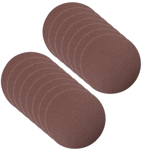 CoCud Hook and Loop Sanding Discs, 8 Inch 200mm Sandpapers 80 Grit Aluminum Oxide Flocking Sandpaper - (Applications: for Wood Metal Drywall), 15 Pieces