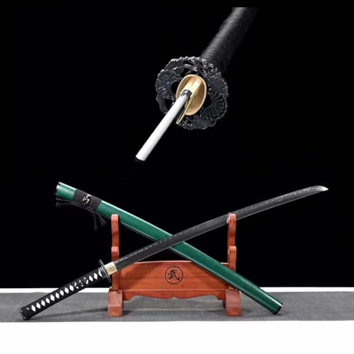Handgefertigte Samurai-Schwerter aus T10-Stahl,echtes Kantan mit natürlicher Holzscheide,103cm Schwert für Kendo-Training,Heimdekoration,Sammeln,Kampfsport,Halloween,Maskerade,Selbstverteidigung