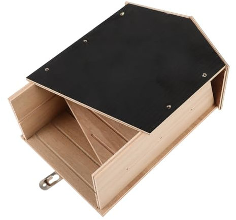Sosoport Bat House Aus Wetterfeste Fledermausbox Für Garten Einfache Installation Doppelkammer-bat Shelter Für Hinterhof Und Courtyard Handgefertigte Fledermaushütte