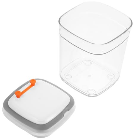 HOLIDYOYO Sealed Jar Airtight Storage Box for Cereal Flour Tea Dried Fruit Portable Beans Holder Food Container Lid