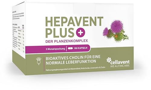Cholin Kapseln | 180 Stück | Mariendistel Artischocke Löwenzahn Komplex | 85 mg Cholin für die Leber | 80% Silymarin (400 mg pro Tag) | höchstdosiert ohne Zusätze | hoch bioverfügbar und vegan
