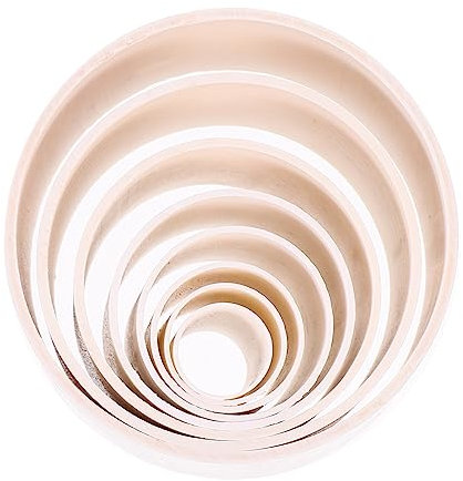 STOBOK 16pcs Plastic Petal Art Mold Sleeves Screen-Flowers Mold Set for DIY Crafting Supplies Multiple Diameter Options