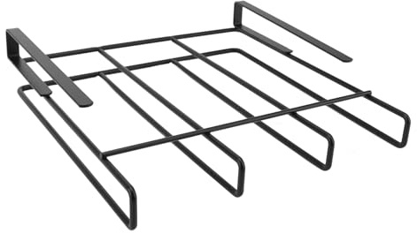 Greensen Hängeregal aus Kohlenstoffstahl für die Küche Unter Dem Schrank, Platzsparender Schneidebretthalter ohne Bohrinstallation für Topfdeckel, Schneidebretter, Organizer, 25 X 25 Cm