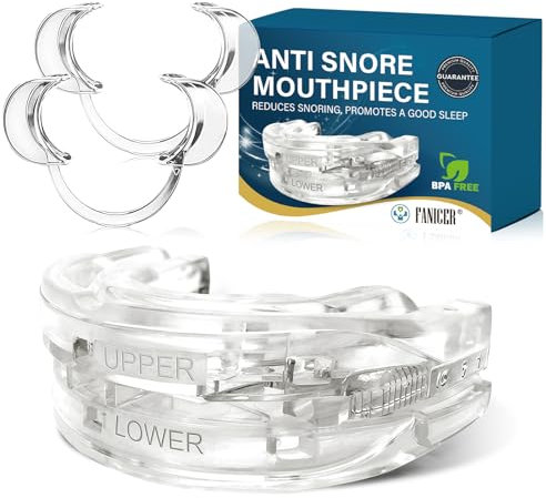 Anti-Schnarchen Mundschutz mit 2 Größen C-Form Mundöffner,Anti Schnarch Schiene Schnarchschiene,Waschbar & Wiederverwendbar Schnarchschiene,Mundschutz Zum Zähneknirschen