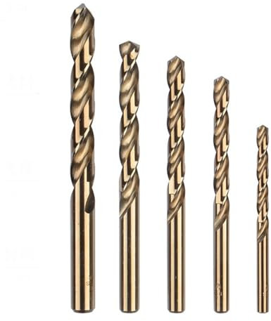 5 uds 1mm 2mm 3mm 4mm 5mm broca HSS CO M35 brocas helicoidales de cobalto for Metal acero