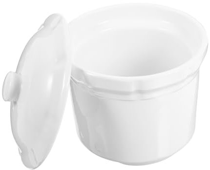 Alipis Ciotola in Ceramica Per Stufato Con Coperchio, Pentola Per Zuppa Liscia e Facile Da Pulire, Stoviglie Da Cucina Per Uso Domestico e Ristorante