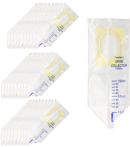 Eruceky 30 Pezzi Sacchetto per Urina Portatile, Sacca monouso per urina da 100ml, per Urina per Bambini, Adatto a Bambini che Viaggiano e in Campeggio all'aperto