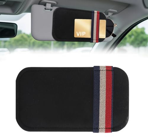 TMZELOA Auto Sonnenbrillen Clip Aufbewahrungskoffer, Brillenhalter für Auto, Auto Zubehör, Universal Brillenhalter Auto, Ticket-Kartenclip Universal Autozubehör Sonnenbrillenhalter Auto für Autos SUVs
