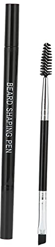 Beard Filling Pen Kit Black Long Lasting Sweat Proof with Blending Brush