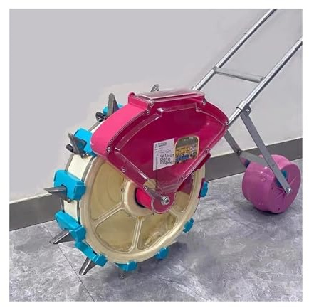 QIUYMGFG Seeding tool 20-Mouth Manual Push Planter Soybean Seeder Peanut Seeder Corn Planter Dry Rice Seeder Fertilizer Spreader Power Tillers(12 Seed Holes)