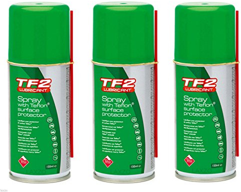 WELDTITE TF2 Aerosol Spray with Teflon Surface Protector, 150ml, 3 Packs, High Lubricity, Water Repellent, Cleans & Protects, Prevents Corrosion, 0.15L, 0.15oz
