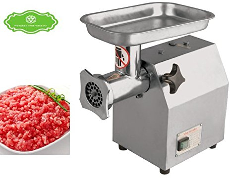 Hanchen 120KG/H Table Meat Grinder Electric Meat Mincer Sausage Maker Meat Stuffing Machine Commericial Stainless Steel Electric Meat Grinder Automatic Meat Cutting Machine (230V, C12A)