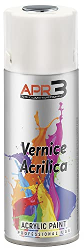 APR3 - S400MET3 Smalto Spray Effetto Metalli Preziosi, Colore Specchiante Argento, Bomboletta Spray in Banda Stagnata 100% Riciclabile all'Infinito da 400 ml