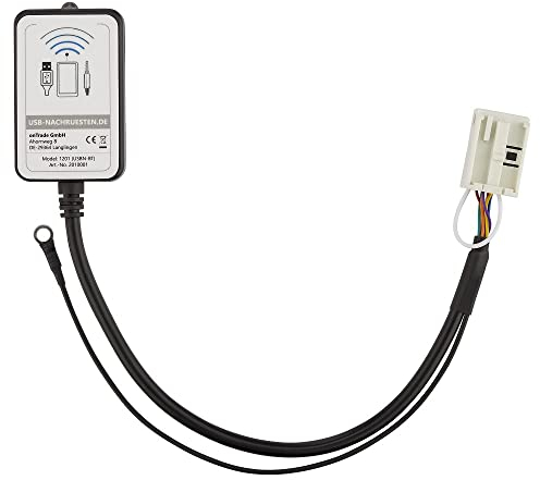 USB-Nachruesten.de | Bluetooth Adapter Musik Streaming | Plug n' Play | Super Sound | NUR mit Radios auf Fotos unten kompatibel | Audi, VW, Skoda, Seat | Festes Gehäuse