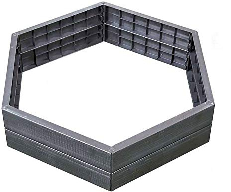 Yerd Ergo Hochbeet-System, 5 Jahre Garantie, Made in Germany (1 x Höhe 25cm Ø 110cm)