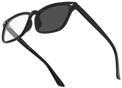 Cyxus Lunette Anti-Lumière Bleue, Lunettes d'Ordinateur - Anti fatigue Oculaire Filtre UV, Lunettes Anti-Lumière Bleue de Bureau pour Homme, Femme (Lunettes de Soleil Photochromiques.)