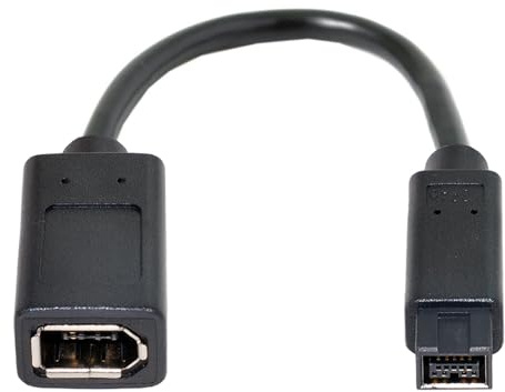 1pcs 10cm IEEE 1394 6pin Kvinna till 1394B 9pin Male FireWire 400 till 800 kabel