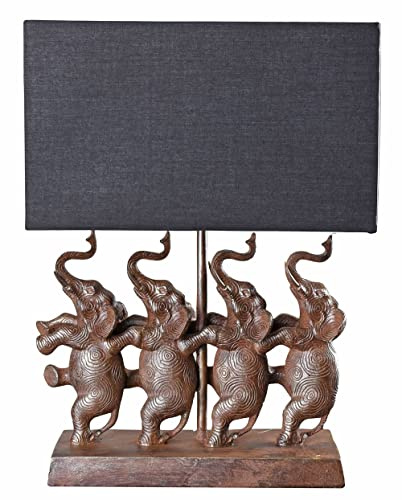 Tischlampe Elefant Leuchte tanzende Elefanten Tischleuchte (ohne Leuchtmittel) Tierfigur cw610 Palazzo Exklusiv