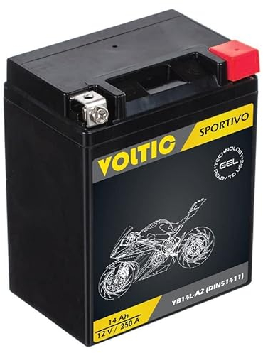 Voltima Sportivo Gel YB14L-A2 Motorradbatterie 14Ah 12V (DIN 51411)