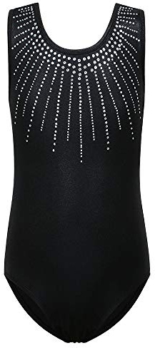 ZNYUNE Mädchen Turnbody Ärmellos | Kinder Turnanzug Gymnastik Trikot Gymnastikanzug