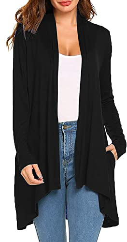 MJGkhiy Cardigan Donna Elegante Casual Maglia Cappotto Lungo Maglia Cappotto Coprispalle Cappotto Lavorato a Maglia Leggero e Traspirante Bolero Coprispalle Estivo Donna Lungo