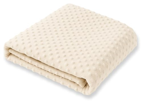 170cm Groß XXL Stillkissen Schwangerschaftskissen Lagerungskissen Seitenschläferkissen mit abnehmbarem Bezug ekmTRADE (91 – Minky Beige, Zusätzlicher Kissenbezug)