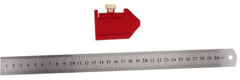 SOESFOUFU 1 Satz Stahl lineal Begrenzung block Taschenlineal Schrankknopf stainless steel inoxlm klemmbausteine für Holzbearbeitung Markierungsfinder mechanisch Locator Stopper