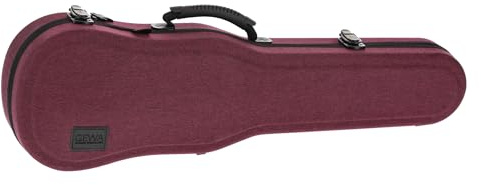 GEWA Violinformetui/Violinkoffer Bio A - für 1/2-4/4 Violinen - Bio Flachs Schale - verstellbare Halsauflage - Drehbogenhalter - Schwebelagerung - Rucksackriemen - Zubehörfach - Innen Samt