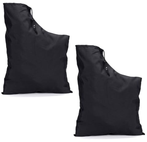 IKOPFLN 2 PCS Bolsa De Recogida De Soplador De Hojas, Bolsa Aspiradoras de Hojas, Bolsa De Almacenamiento Soplador De Hojas, Bolsa De Aspiradora De Hojas con Cordón(Negro)