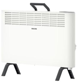 STIEBEL ELTRON neue Elektroheizung energiesparend, kompaktes, platzsparendes Standgerät CNS 2000 Plus LCD move, 2 kW für ca. 25 m², TÜV geprüft, LC-Display, Wochentimer, Weiß, 207060