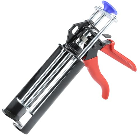 ATOYSKPX Epoxy Gun 200mL(2:1 Mix Ratio) Dual Component Applicator Caulking Gun Metal glue gun for Plastic Repair Epoxy and Adhesives