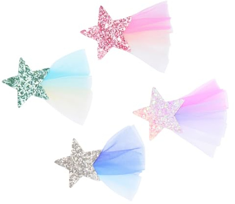 YARNOW 4 Piezas Clip Lentejuelas Niñas de Clips Accesorios el Cabello Uso