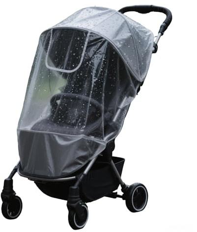 HuanRanYo Rain Cover for Joolz AER+ Stroller, Waterproof Windproof Stroller Weather Shield, All-Season Baby Stroller Rain Cover with Ultra-Clear Window, Compact Foldable Travel Accessory