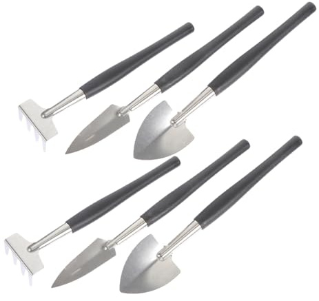 TOYANDONA 6pièces Pelle à Terre Bêches De Plantation Et Outils De Jardinage Acier Inoxydable pour Plantes Succulentes Et Pots De Fleurs