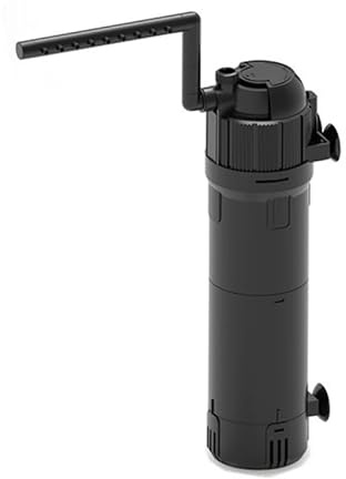 HCDTEKLO Aquarium U-V Filter for Green Water, Internal Fish Tank Green Clean Machine with Aeration, Submersible Water Pump & U-V Light with Timer, for 10-75 Gallon Tank(105GPH/4W)