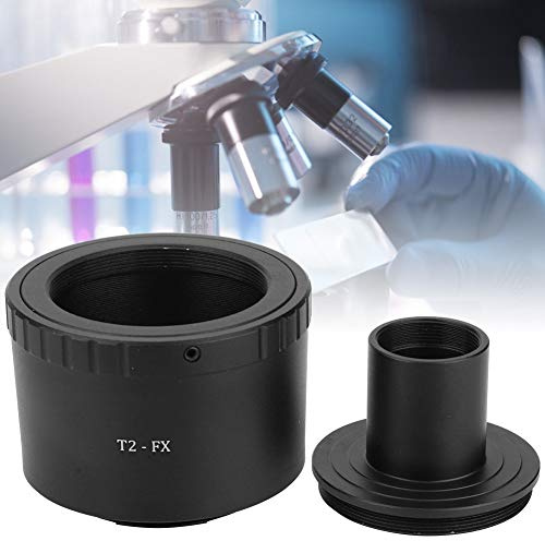 ACOGEDO T2-FX Anello Adattatore in Metallo per Microscopio con Attacco a T da 23,2 Mm per Attacco Fuji FX per Fotocamera Fuji con Oculari Microscopio e Questo è l' da 23,2 Mm per Adattatore per