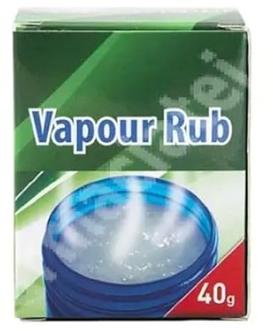 Vapour Rub Nasal Decongestant for Adults – Fast Relief from Cold, (2)