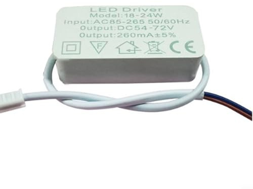 Alimentatore per driver LED 3-5W 4-7W 8-12W 18W 24W, driver a corrente costante per trasformatore di luce LED (18-24W)