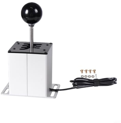 TONIXY Metall-USB-Emulator-Schalthebel für Logitech G29/G27/G25/G920 und Thrustmaster T300RSGT, funktioniert mit ATS/ETS/Dust/WRC-Spielen, für Windows 10/7/XP (7-Gang)