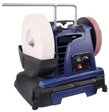 Lucidatrice e Rettificatrice, Smerigliatrice Elettrica Ad Acqua Lucidatrice For Ruote Da Banco Affilacoltelli A Bassa Velocità Raffreddata Pietra For Affilare Coltelli Domestici(10 inch)