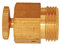 Riegler 103742 Be- und Entlüftungsventil, Messing, gerade Form, G 1/4