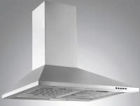 PKM 6091H Dunstabzugshaube in Edelstahl | 60 cm Breite | LED Beleuchtung | 3 Leistungsstufen | Abluft | Umluft | EEK B