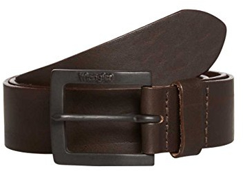 WRANGLER - Gürtel Herren - 100% Leder - Kabel Buckle - Braun